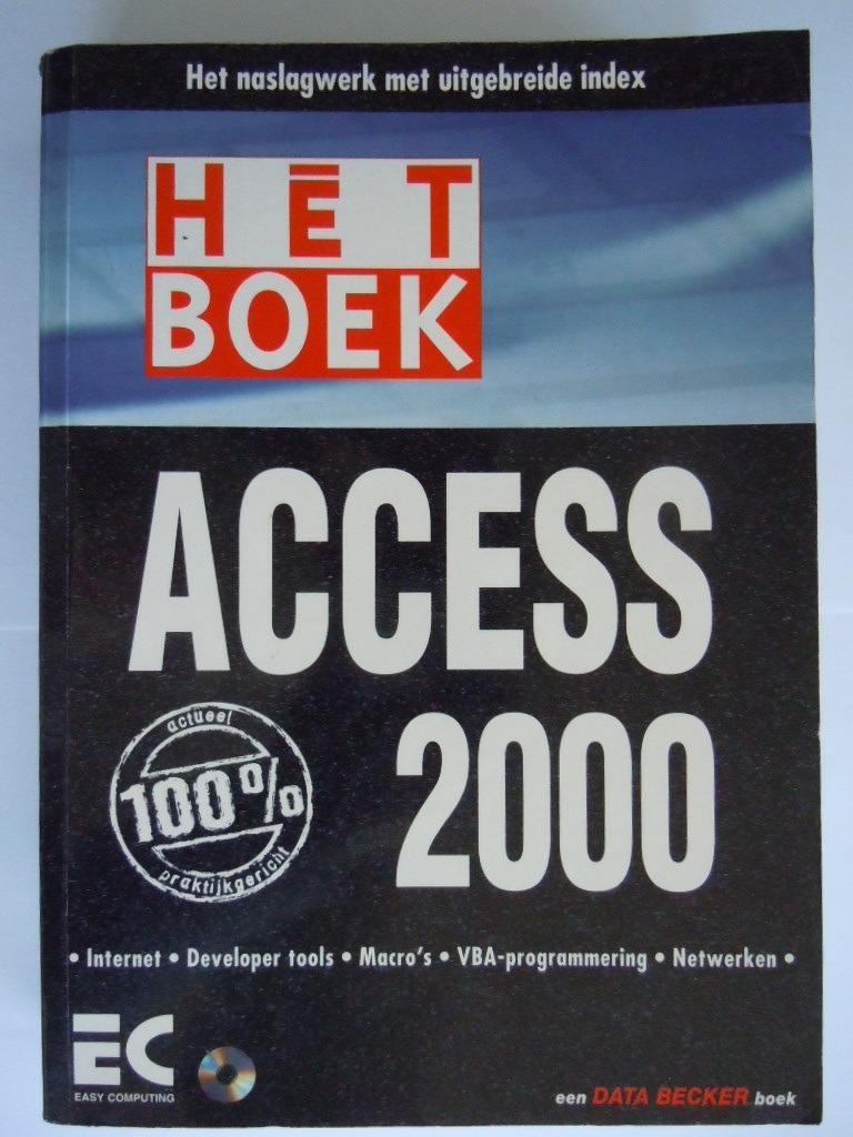 HET BOEK Access 2000 met CD, Programmeertaal of Theorie, Ophalen of Verzenden, Zo goed als nieuw, Helma Spona Horst-Dieter