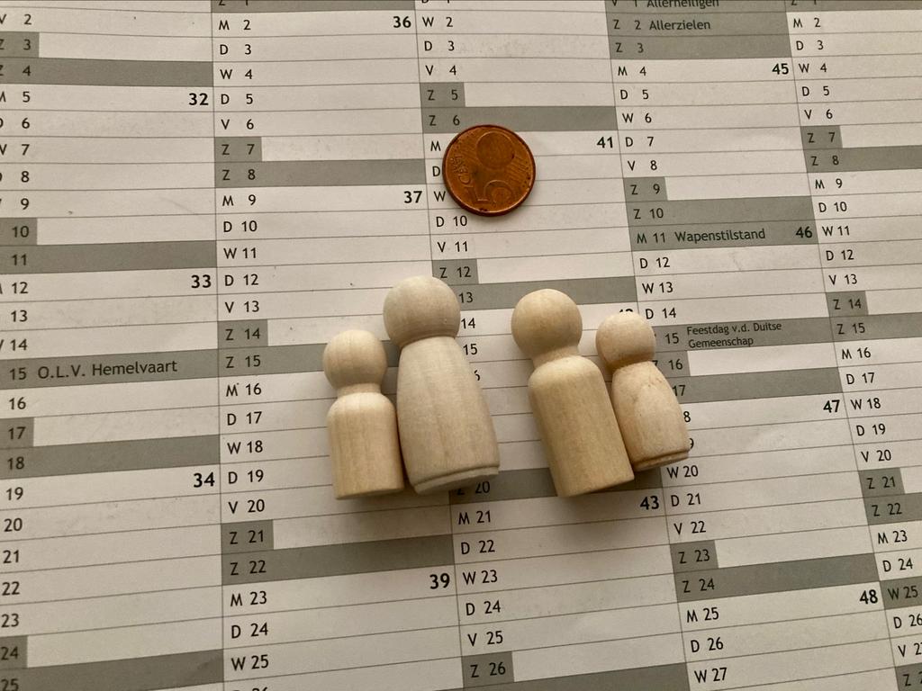 Kleine houten poppen/ pionnen ♟️, Enlèvement ou Envoi, Neuf