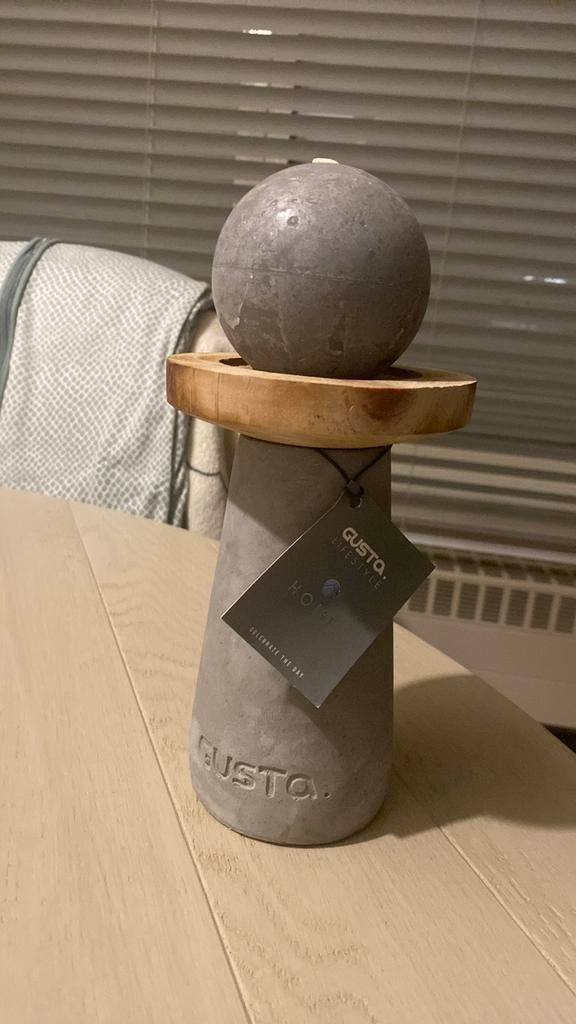 Decoratiestuk Gusta, Ophalen of Verzenden, Hout, Kandelaar