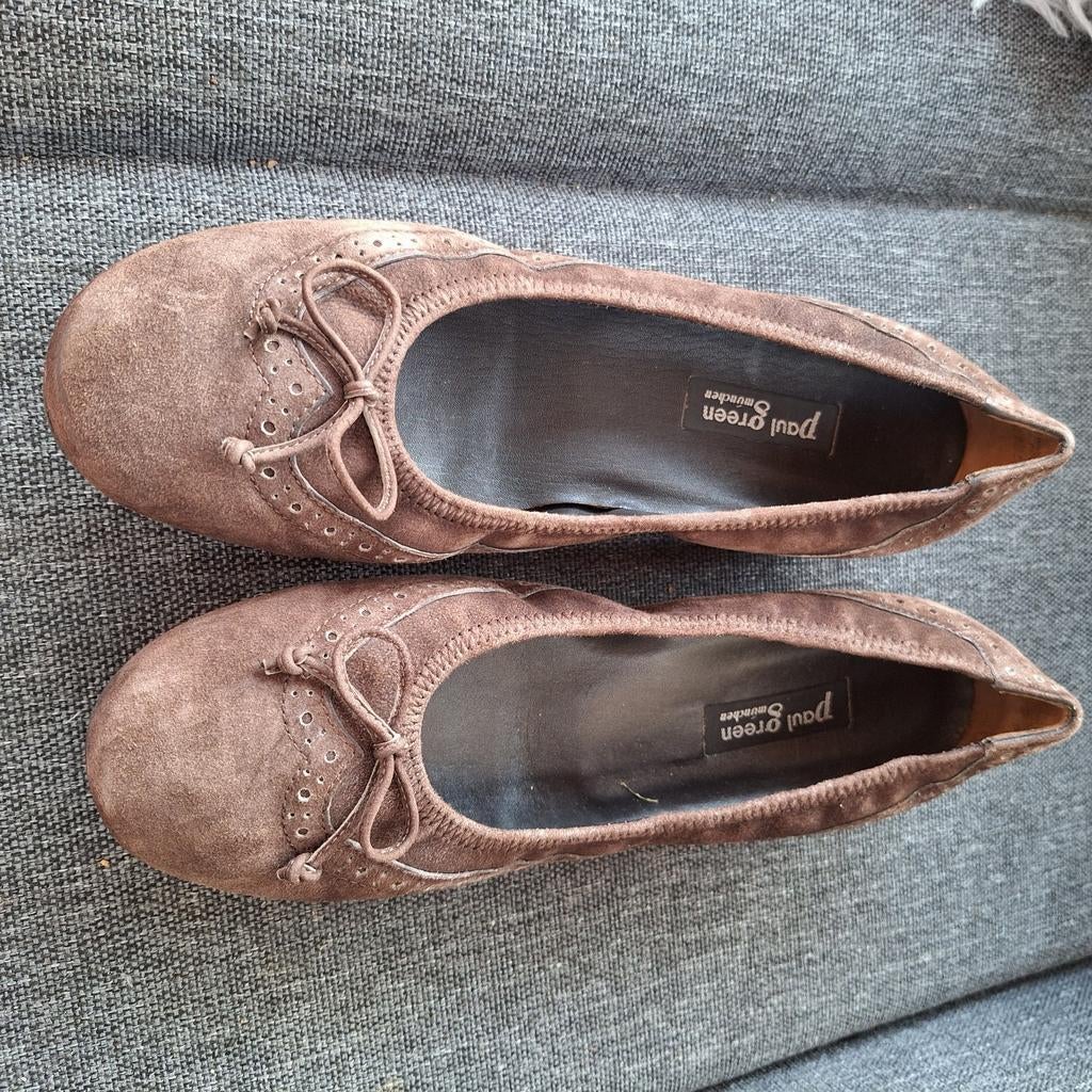 Bruine dames ballerina's, Enlèvement ou Envoi, Comme neuf, Ballerines