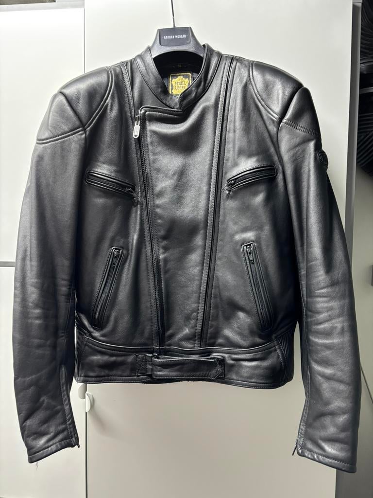Leren motorjas IXS maat 56, Motoren, Ophalen, Tweedehands, Heren, Jas | leer