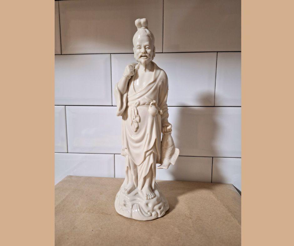 Japans porselein beeld - visser, Ophalen of Verzenden