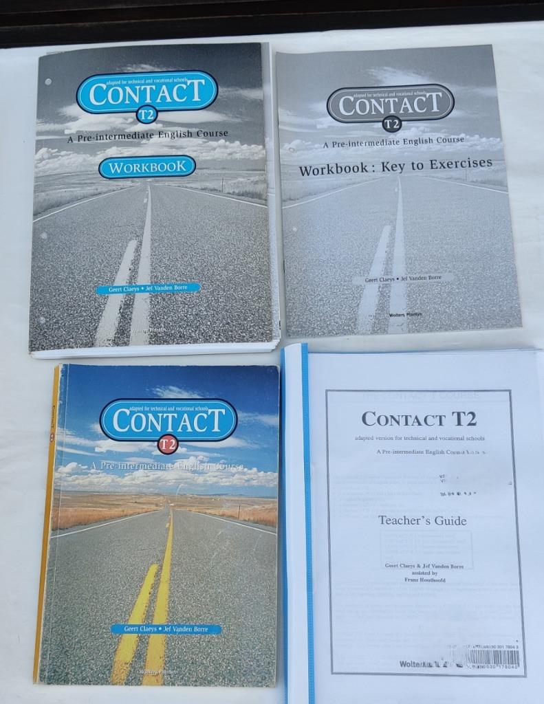 Contact T2 English Student's book+ werkb. + tutor + audio-cd, Enlèvement ou Envoi, Anglais, Autres niveaux, Utilisé