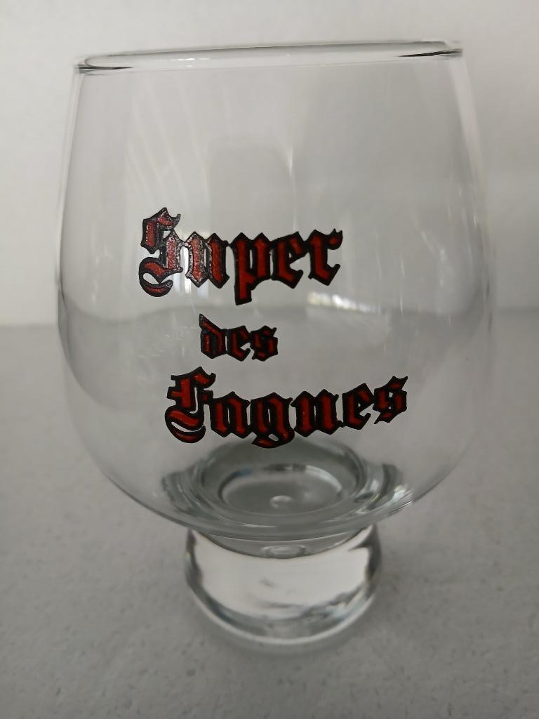 Ancien verre SUPER DES FAGNES de la Brie des Fagnes à Mariem, Collections, Marques de bière, Comme neuf, Verre ou Verres, Autres marques