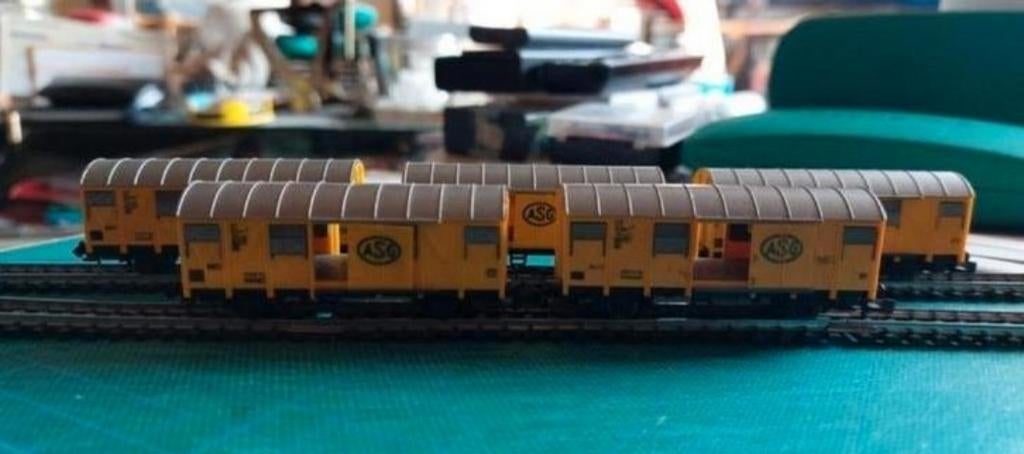 NLK 1231 FLEISCHMANN ASG WAGONS 1/160, Gelijkstroom, Verzenden, Fleischmann, Wagon