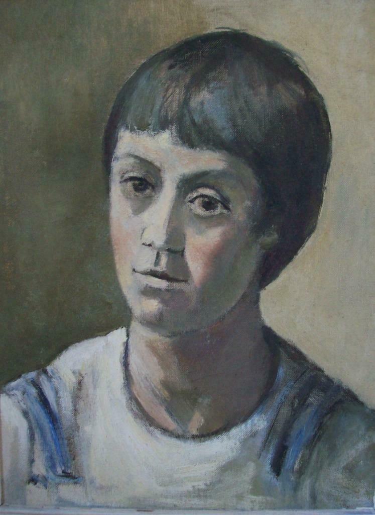 "Girl" - Greg Maes, Antiek en Kunst, Kunst | Schilderijen | Klassiek, Ophalen of Verzenden