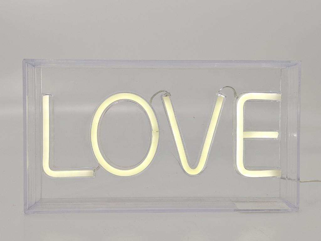 Panneau lumineux LED -enseigne au néon LOVE-XL2762 nouveau-, Collections, Enlèvement ou Envoi, Neuf