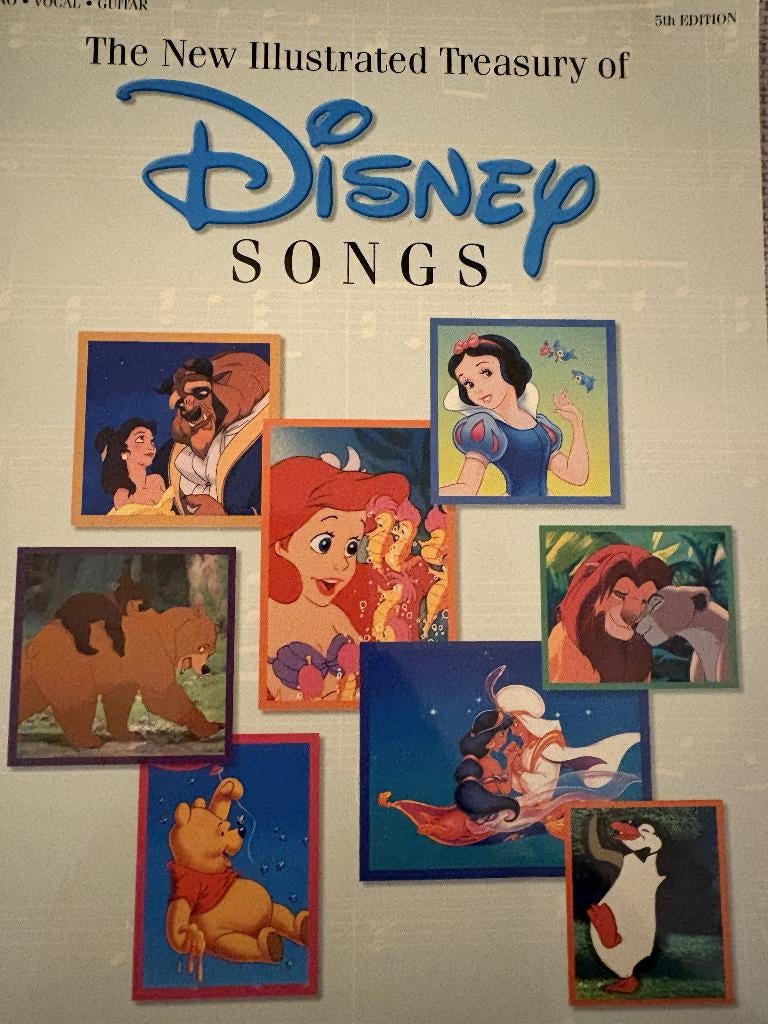 Boek  "The new illustrated treasury of disney songs", Boeken, Muziek, Ophalen, Zo goed als nieuw, Instrument