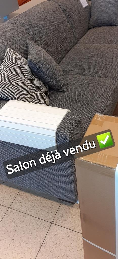 Canapé d'angle droit tissus avec méridienne /Article vendu ✅, Enlèvement, Comme neuf, Tissus