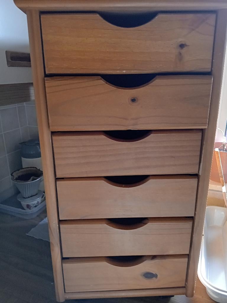 Ladenkastje, Huis en Inrichting, Kasten | Ladekasten, Minder dan 50 cm, Grenenhout, 5 laden of meer, Ophalen of Verzenden