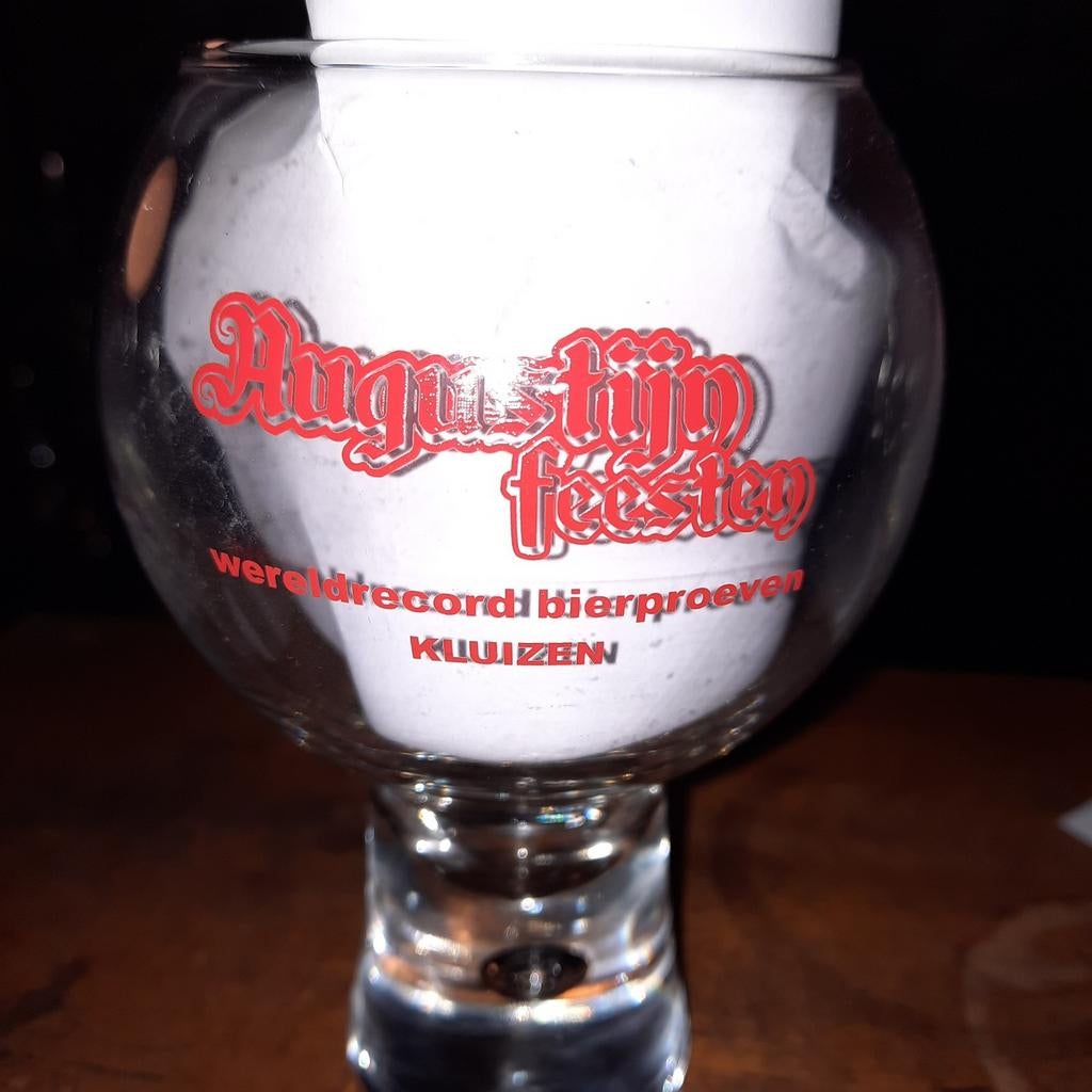 Glas Augustijn . Wereldkampioenschap bierproeven Kluizen ., Verzamelen, Biermerken, Ophalen of Verzenden, Zo goed als nieuw