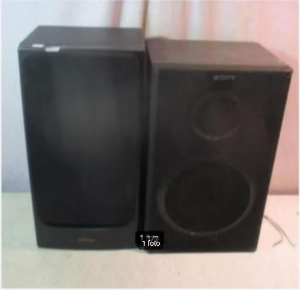 2 haut-parleurs Sony et Audiosonic Prima, Enlèvement ou Envoi, Comme neuf, Haut-parleurs Frontaux, Arrière ou Stéréo, Sony