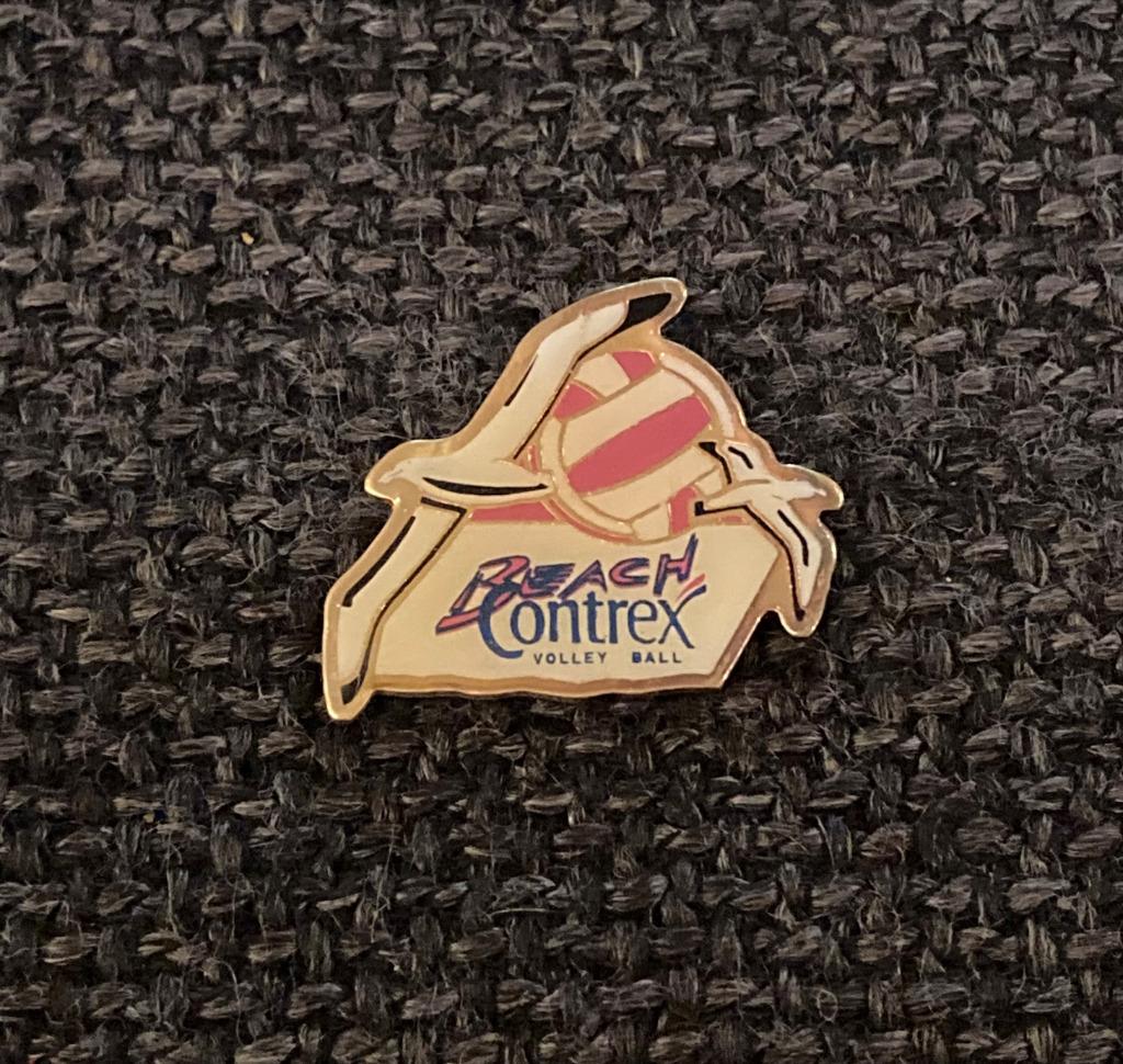 PIN - CONTREX - BEACH VOLLEY BALL - VOLLEYBAL, Envoi, Utilisé, Marque, Insigne ou Pin's