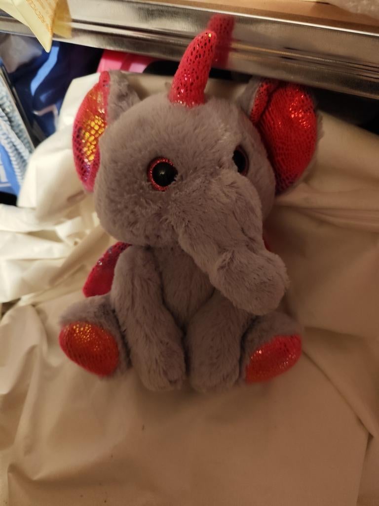 Éléphant peluche, Enlèvement ou Envoi, Comme neuf, Éléphant