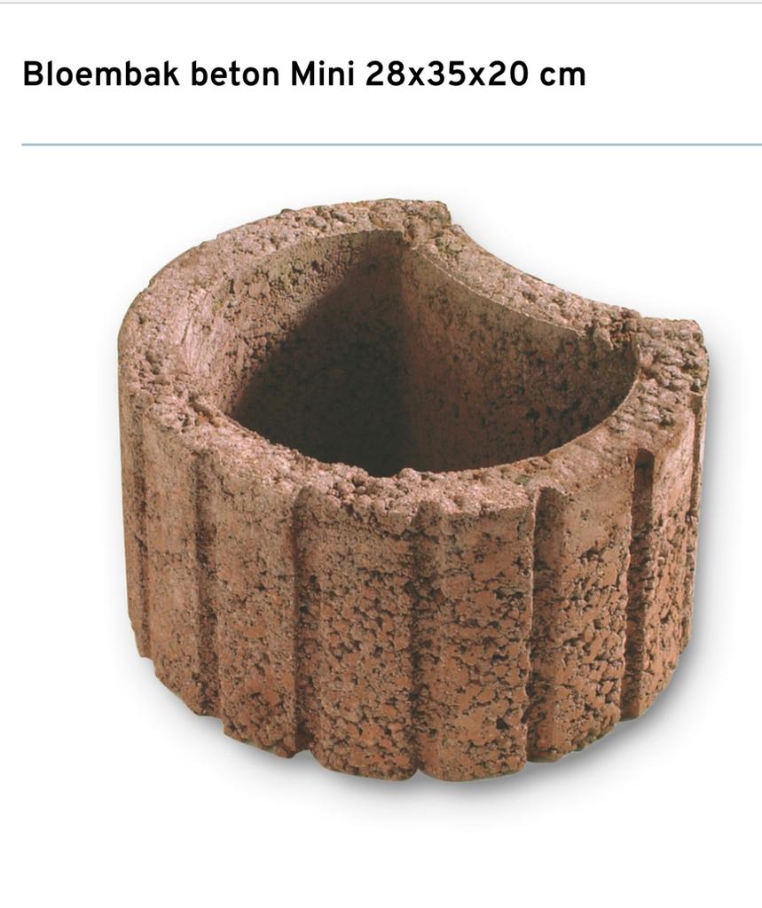 Beton bloembak, Tuin en Terras, Ophalen, Zo goed als nieuw, Beton