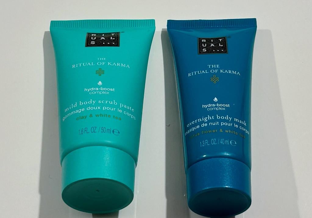 Rituals of Karma bodyscrub & bodymasker, Enlèvement ou Envoi, Neuf, Body lotion, Crème ou Huile