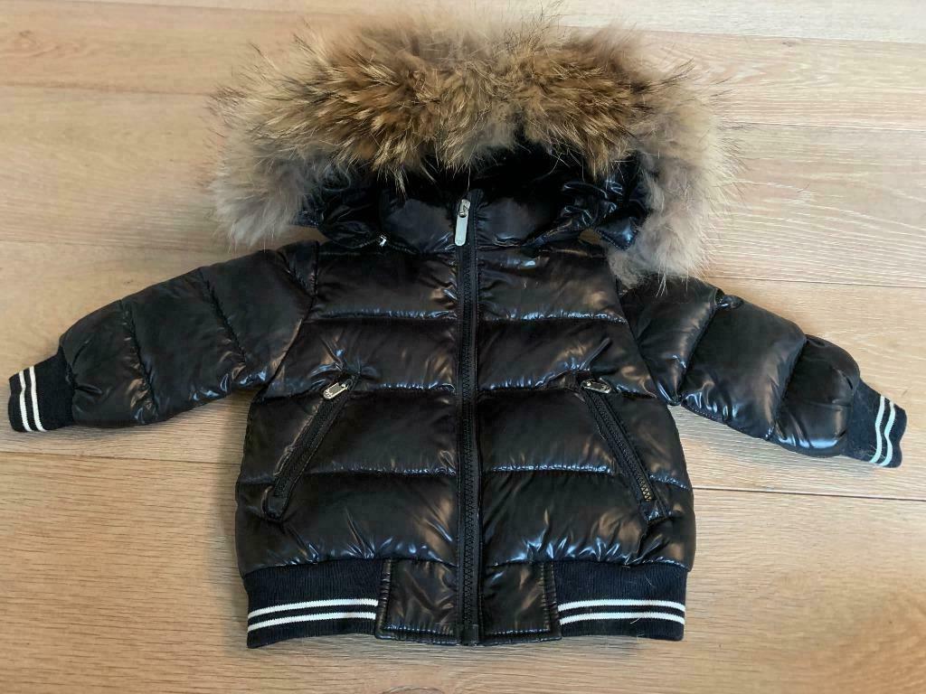 Jas winter Il Gufo met pels - maat 12 maand ( maat 80), Kinderen en Baby's, MET, Ophalen of Verzenden, Zo goed als nieuw, Jasje