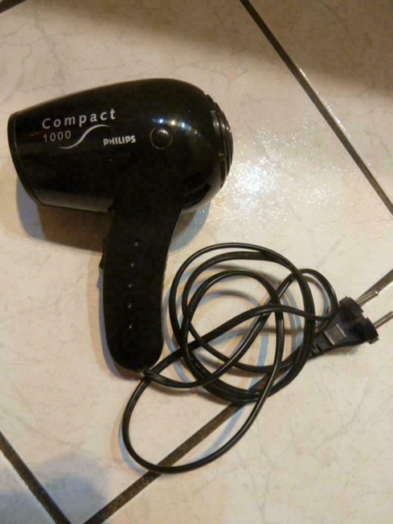 Sèche cheveux Compact 1000 PHILIPS 220V, Enlèvement, Comme neuf, Sèche-cheveux