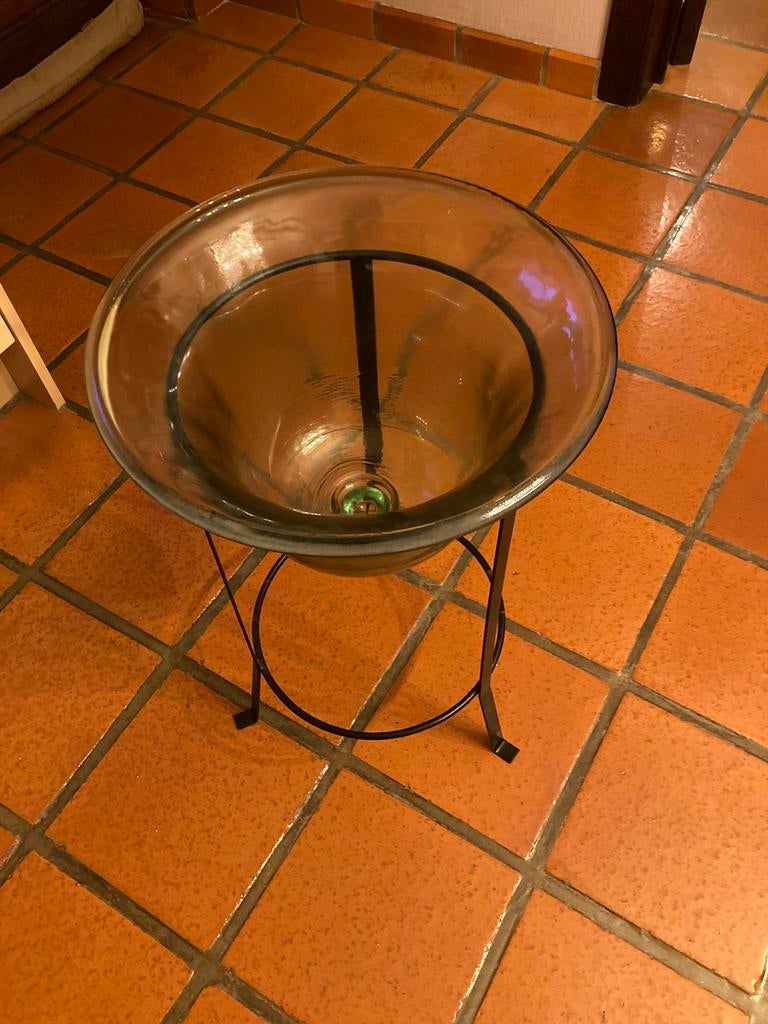 Glazen zuil, Huis en Inrichting, Woonaccessoires | Zuilen en Pilaren, Ophalen, Zo goed als nieuw