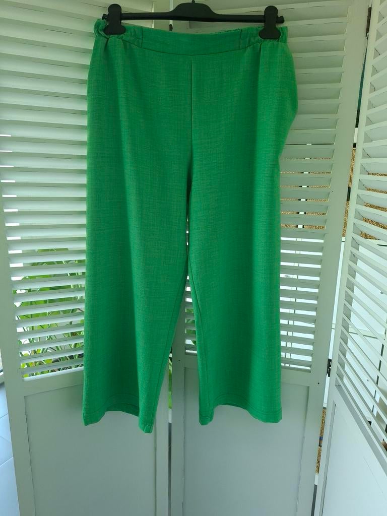 Losse broek XL groen Belgisch merk VICTOR, Kleding | Dames, Broeken en Pantalons, Zo goed als nieuw, Maat 42/44 (L), Groen, Ophalen of Verzenden