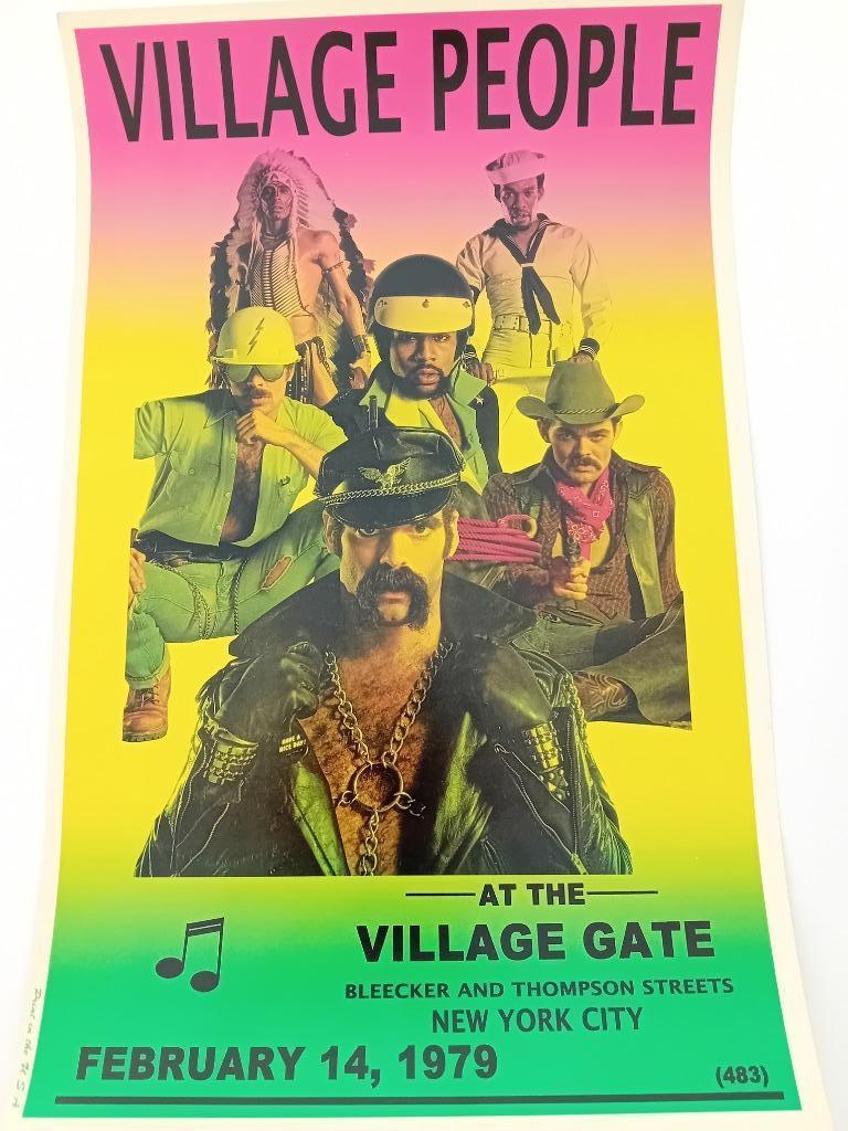 village people, Rechthoekig Staand, Verzenden, Deurposter of groter, Zo goed als nieuw