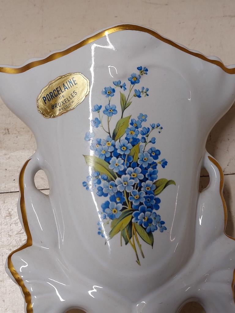 Vase porcelaine de Bruxelles, Enlèvement ou Envoi