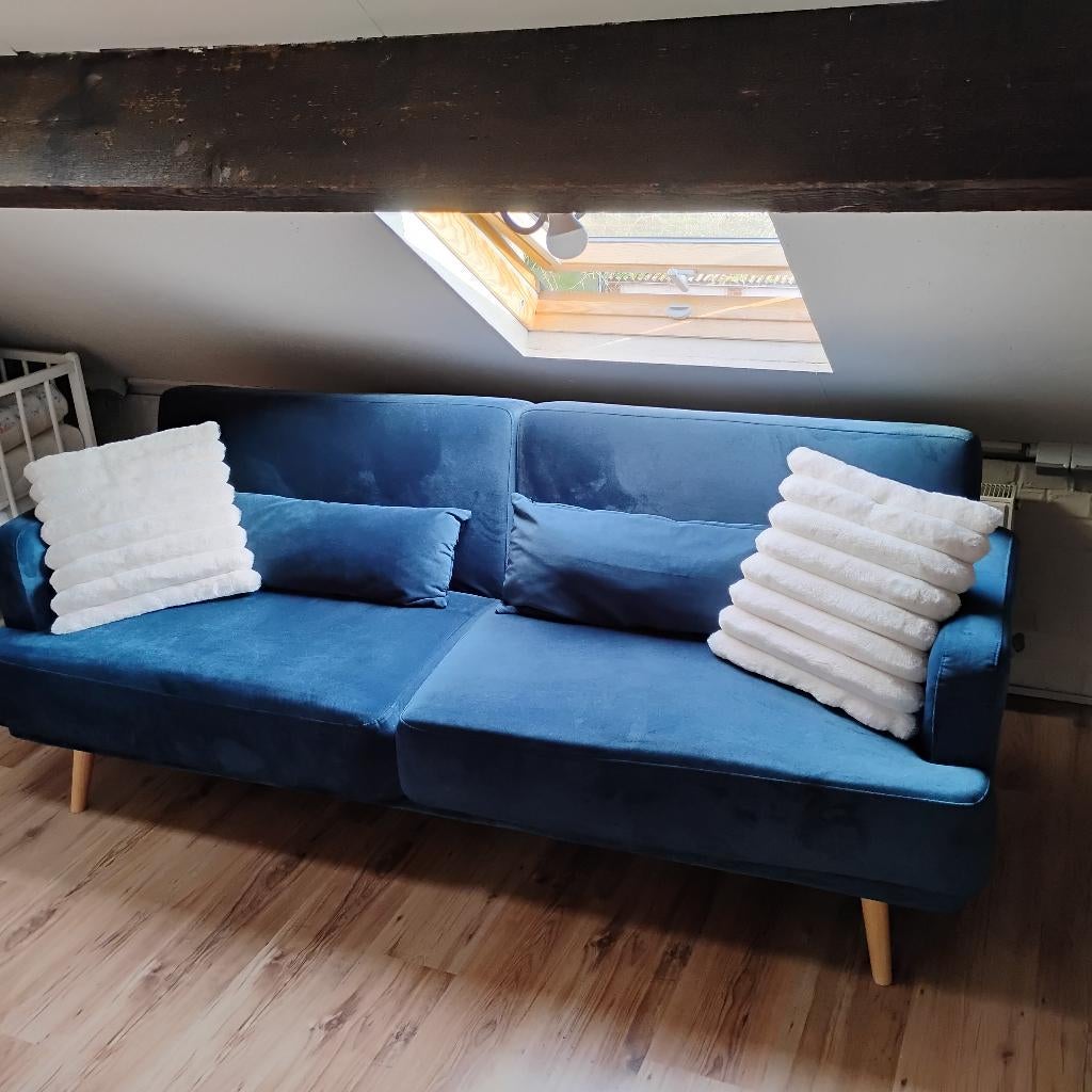 Canapé lit La redoute, 200 à 250 cm, Banc droit, Comme neuf, Contemporain