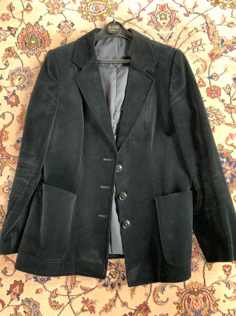 Vintage blazer zwart fluweel, Kleding | Dames, Ophalen of Verzenden, Maat 38/40 (M)