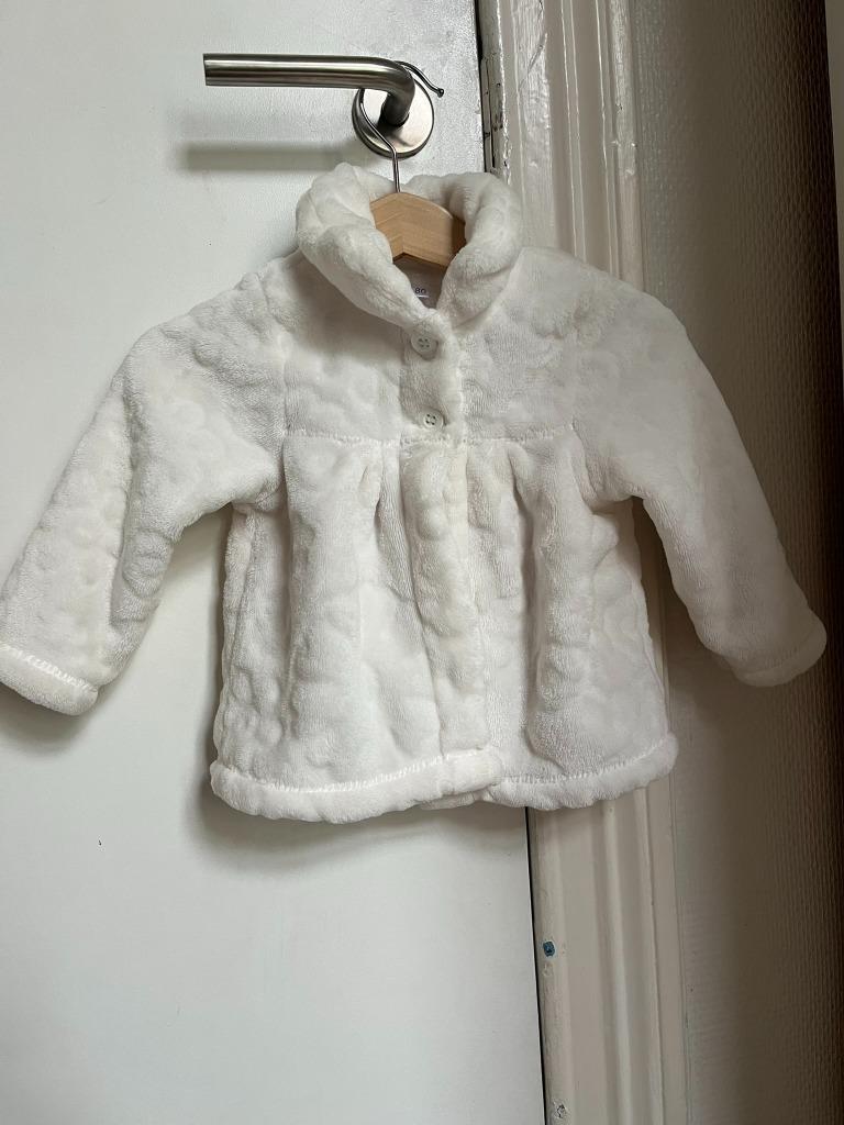 Veste chaude blanche - taille 80, Enfants & Bébés, Zeeman, Pull ou Veste, Enlèvement, Utilisé