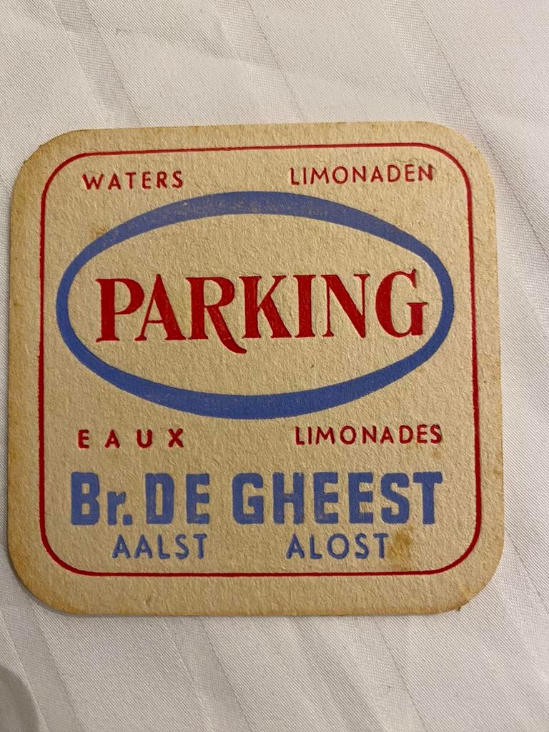 Parking Aalst de gheest, Verzamelen, Biermerken, Ophalen of Verzenden