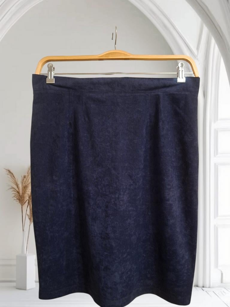 Jupe genre peau de pêche T4 mesures dans la description, Vêtements | Femmes, Jupes, Comme neuf, Taille 38/40 (M), Bleu, Longueur genou
