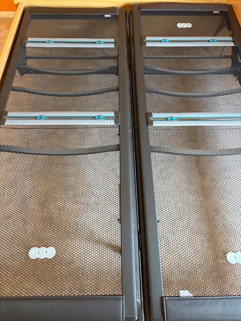 Auping handverstelbare bedbodem rug en voetendeel, Ophalen, Gebruikt, Eenpersoons, 210 cm