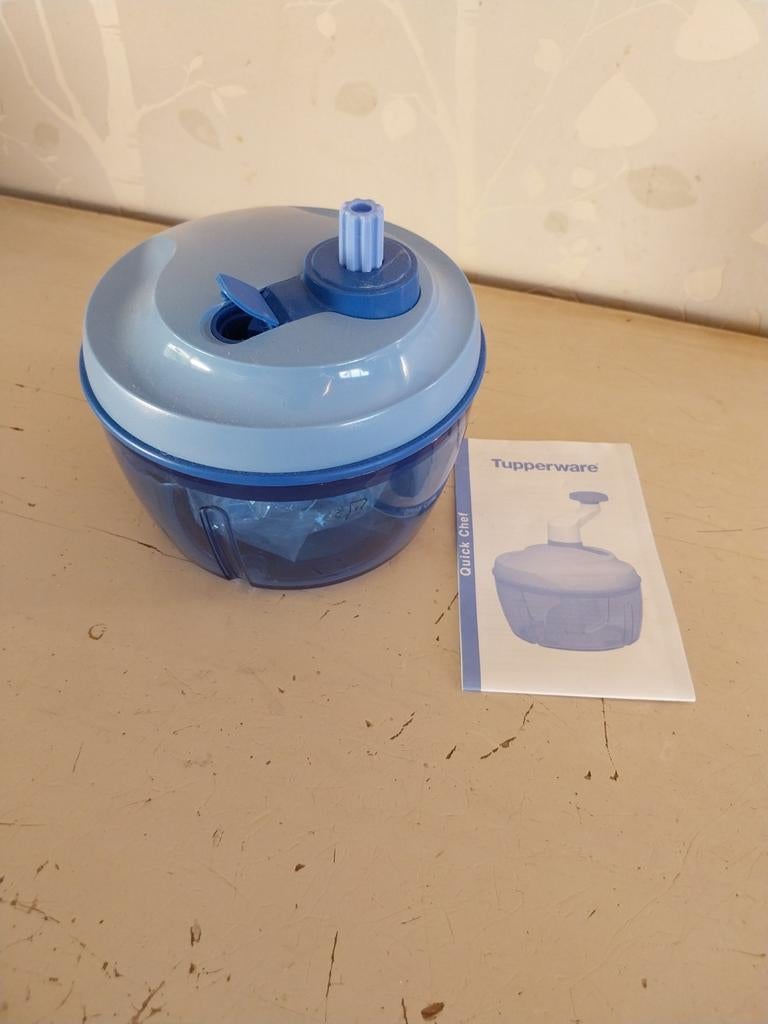 Quick chef Tupperware bleu, Ophalen of Verzenden, Zo goed als nieuw, Blauw