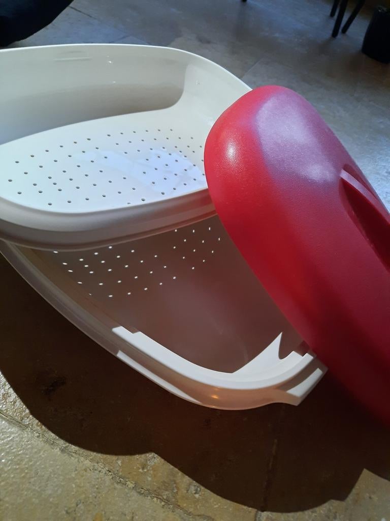 Kom ovaal Tupperware, Ophalen of Verzenden, Nieuw, Rood, Schaal