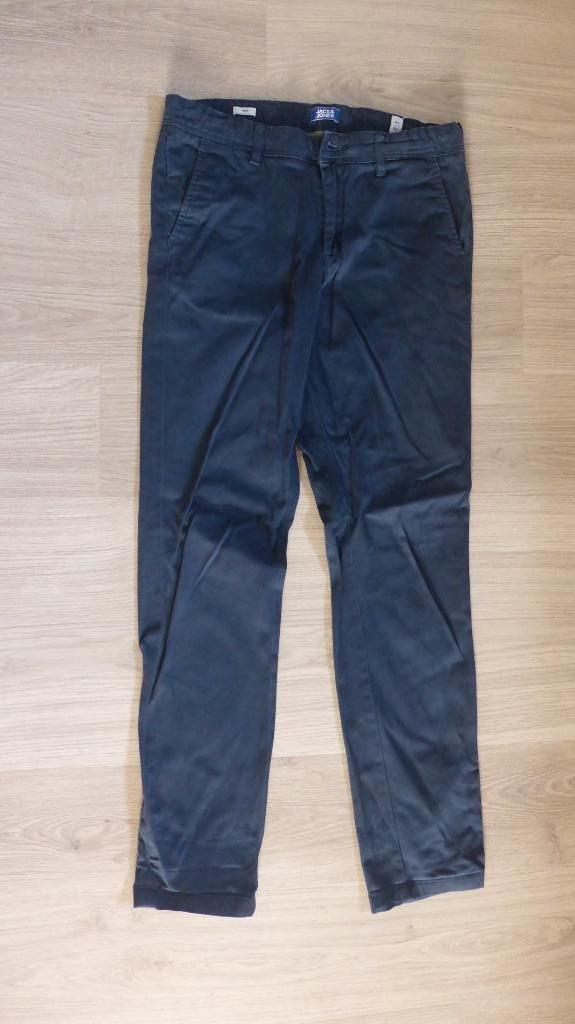 Blauwe chino broek 164 Jack & Jones, Kinderen en Baby's, Kinderkleding | Maat 164, Broek, Ophalen of Verzenden, Zo goed als nieuw