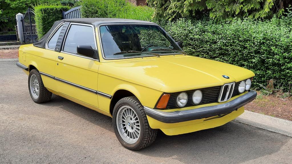 BMW cabriolet BAUR 1980, Autos, Cuir, Cabriolet, Boîte manuelle, Noir