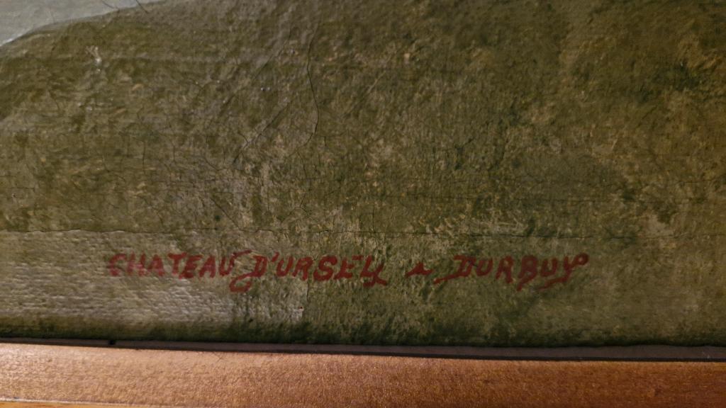 Durbuy - Château des comtes d'Ursel - Hst signée A. Momin, Enlèvement ou Envoi