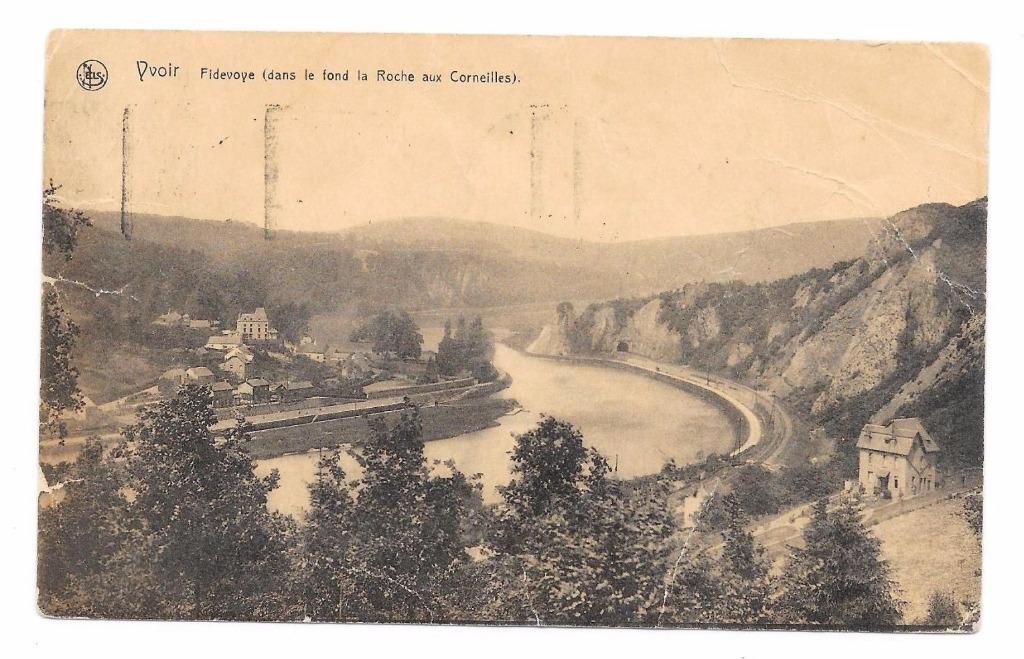 Yvoir Fidevoye dans le fond la Roche aux Corneilles, Collections, Cartes postales | Belgique, Enlèvement ou Envoi, 1920 à 1940