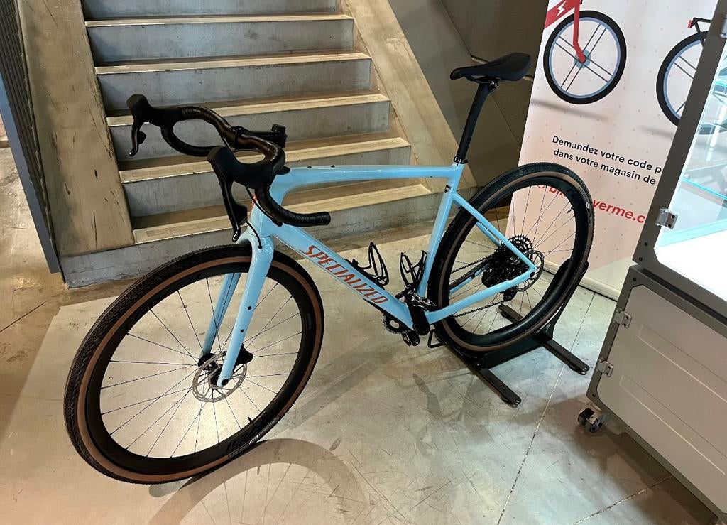 Specialized Diverge Expert Carbon 58 – Gloss Arctic Blue, Ophalen, Zo goed als nieuw