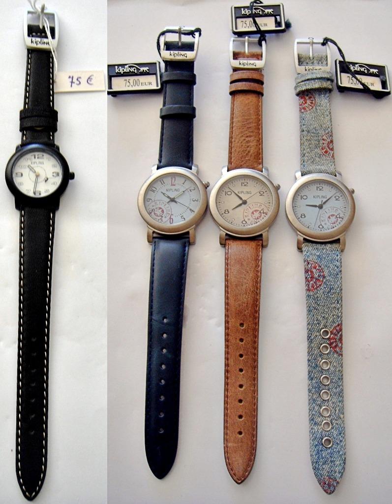 Montre Kipling NEUVE avec bracelet cuir véritable ou tissu, Enlèvement ou Envoi, Neuf