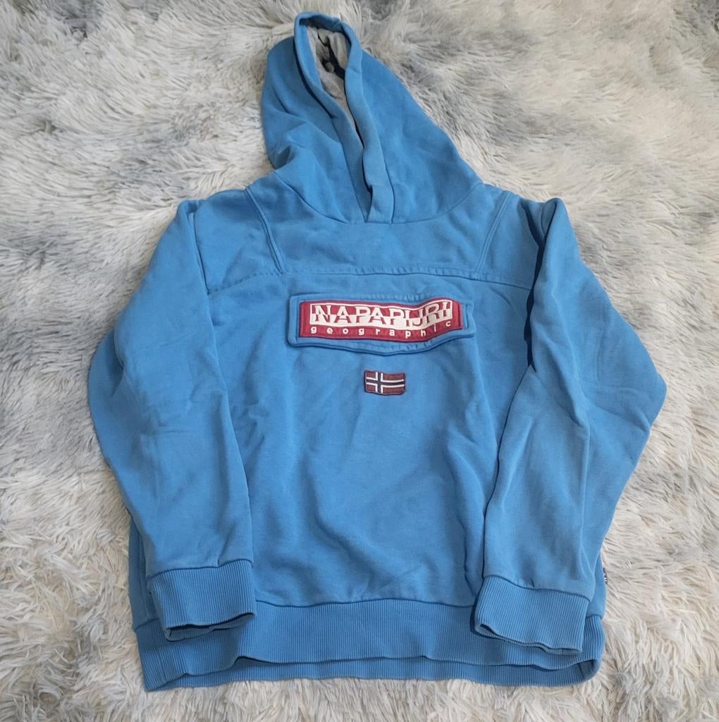 Sweat à capuche Napapijri Burgee - Taille 12 ans (152cm), Garçon ou Fille, Enlèvement ou Envoi, Pull ou Veste, Napapijri