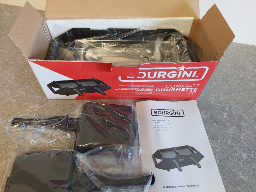 Compact gourmettoestel 2 personen, Elektronische apparatuur, Gourmetstellen, Ophalen of Verzenden, Nieuw, Minder dan 4 personen
