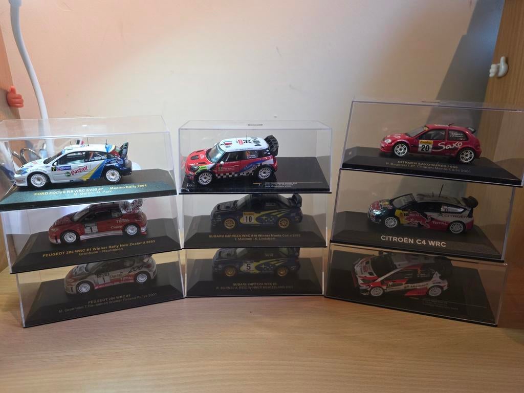 Lot de 9 voitures de rallye miniature ixo 1/43ieme, Hobby & Loisirs créatifs, Voitures miniatures | 1:43, Neuf, Voiture, Autres marques