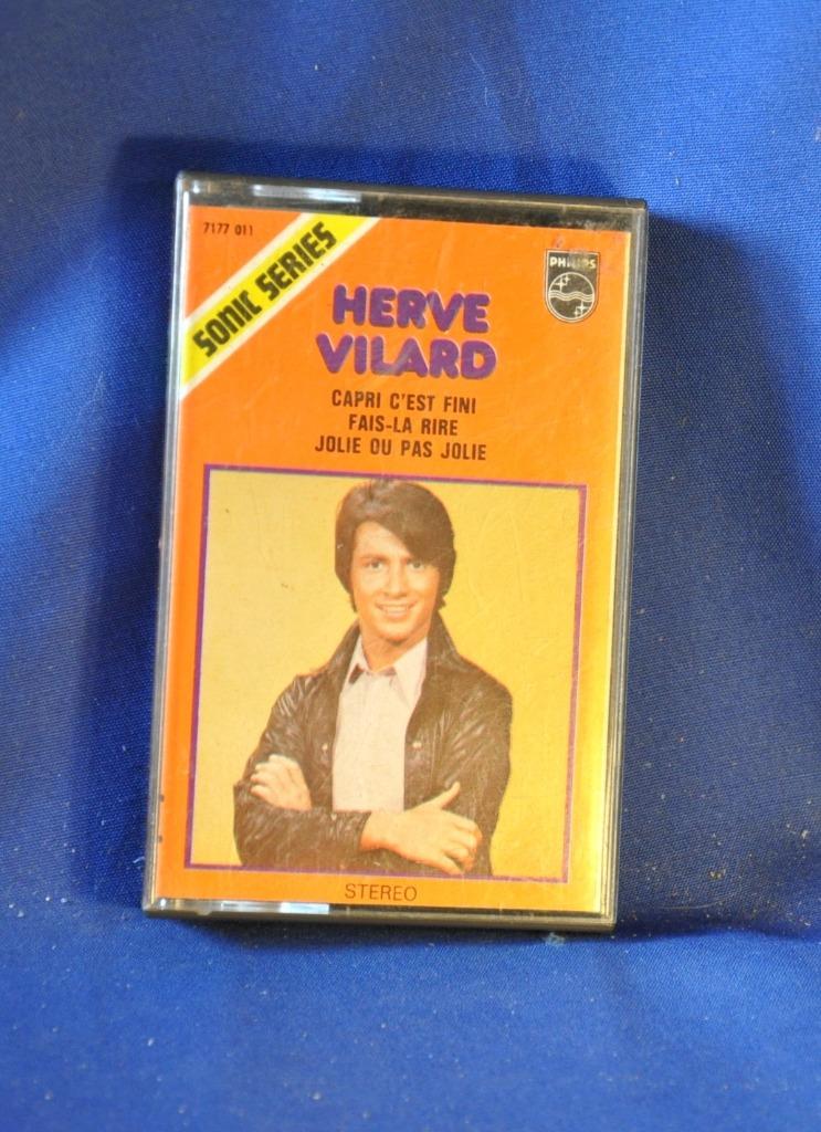 cassette audio vintage hervé vilard, Enlèvement ou Envoi, Originale, Avec boîte de rangement, étagère ou coffret, Autres genres