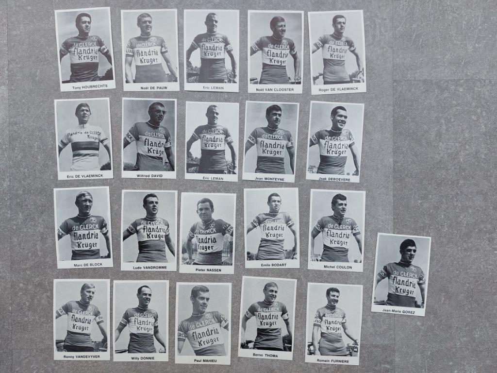 Wielrennen - Ploegkaarten Flandria Krüger 1969, Ophalen of Verzenden, Zo goed als nieuw, Spelerskaart