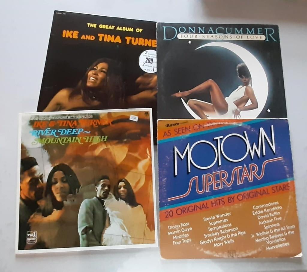 Lot de 4 vinyles 33 tours - Soul music, Enlèvement, Utilisé
