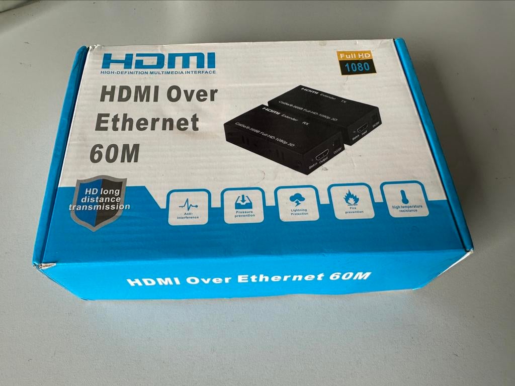 Hdmi over ethernet, 60m, Ophalen, Zo goed als nieuw