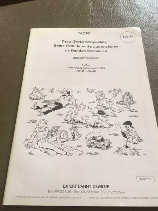 Kiekeboe stripveiling 2001, Boeken, Ophalen