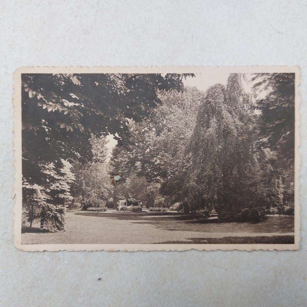 Oude postkaart van Halle: Albertpark, Verzamelen, Postkaarten | België, Ophalen of Verzenden