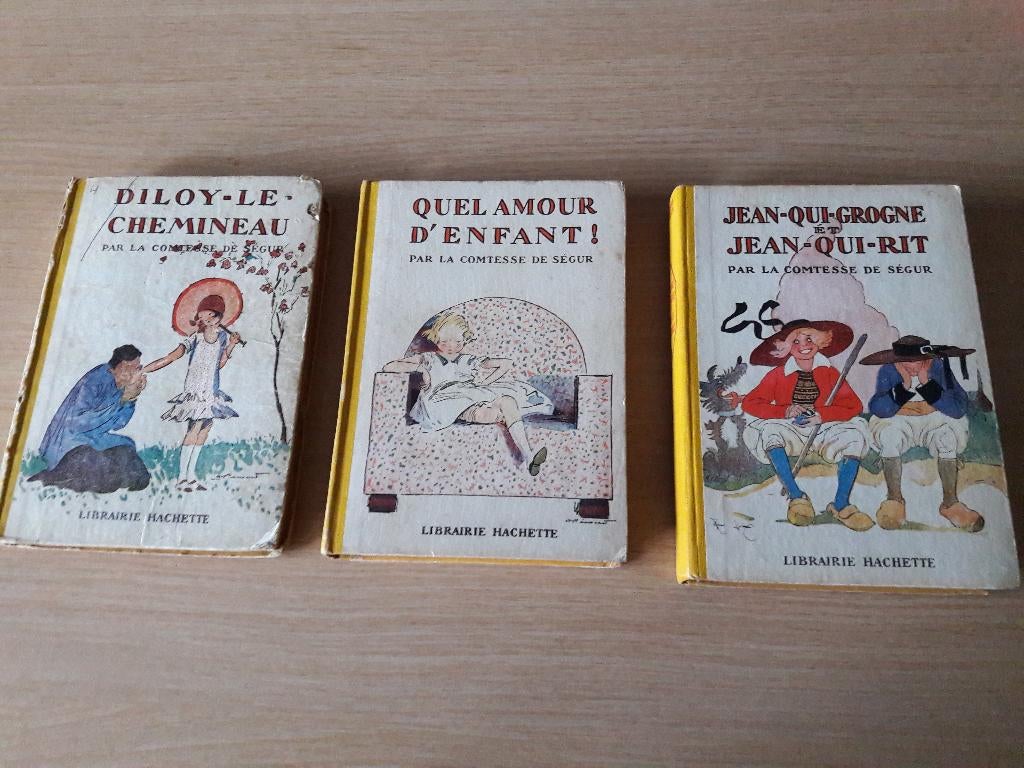 anciens livres de la Comtesse de Ségur, Antiek en Kunst, Antiek | Boeken en Manuscripten, Ophalen of Verzenden